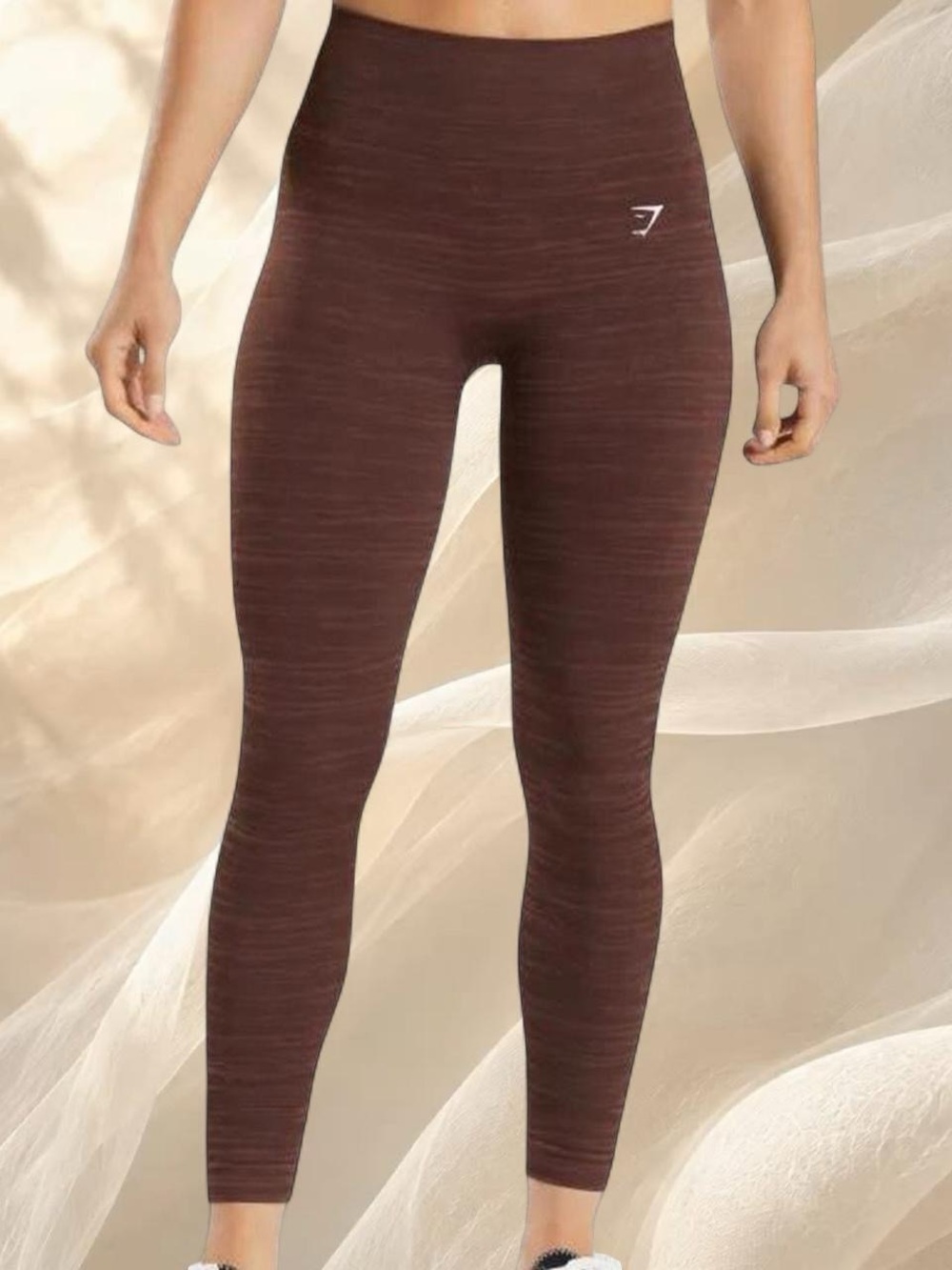 Gymshark Adapt Marl Seamless Leggings S Brown